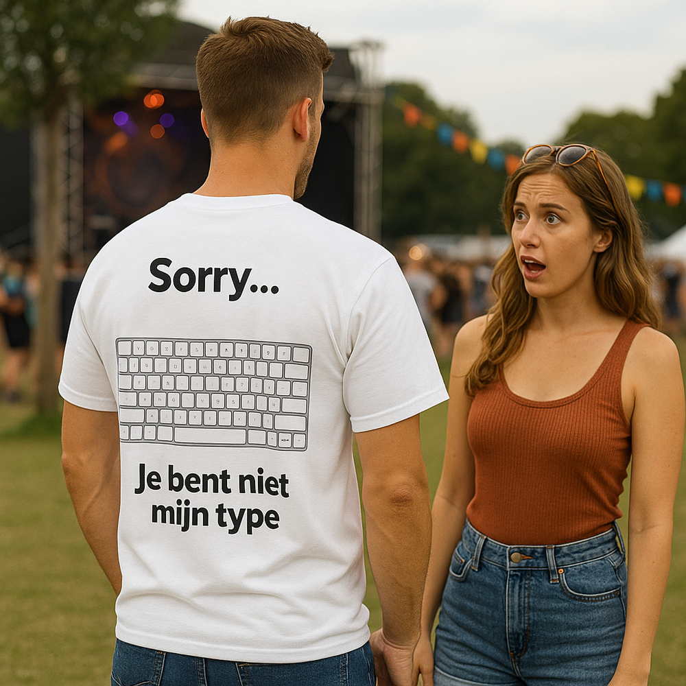 Sorry, je bent niet mijn type.. - T-shirt - Unisex